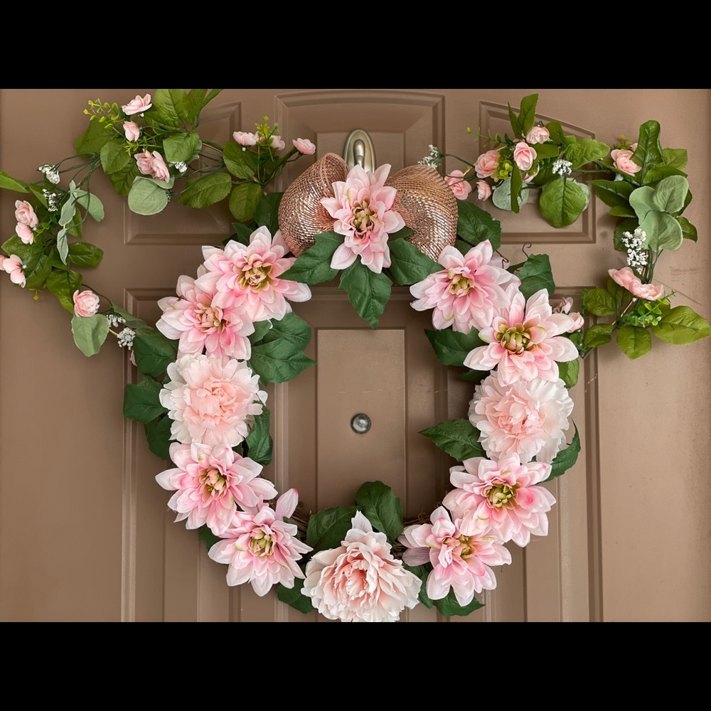 Pink Disney inspired wreath
